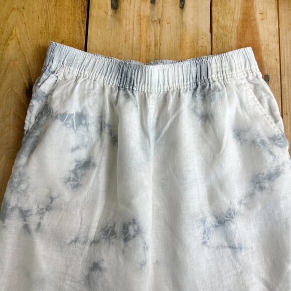 C&C Linen Pants California White Blue Tye Dye‎ - Picture 5 of 7